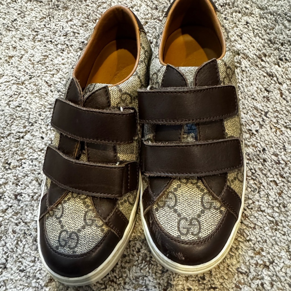 Boys size 12 Gucci sneakers